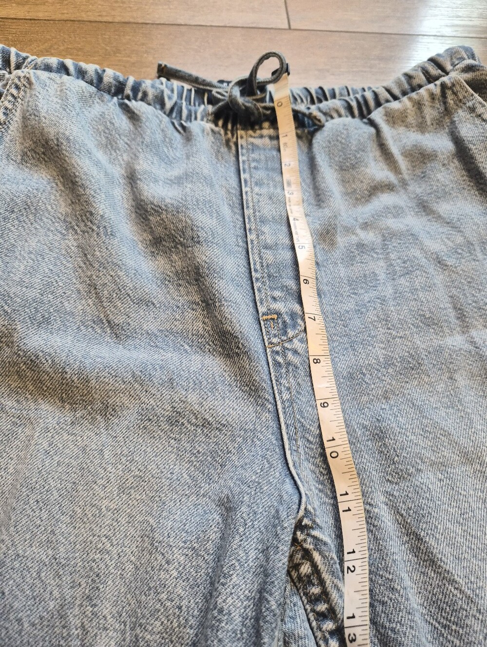 [NWOT] GAP High Rise Easy Barrel Jeans Medium Elastic Waist Light Indigo Womens - Picture 10 of 11